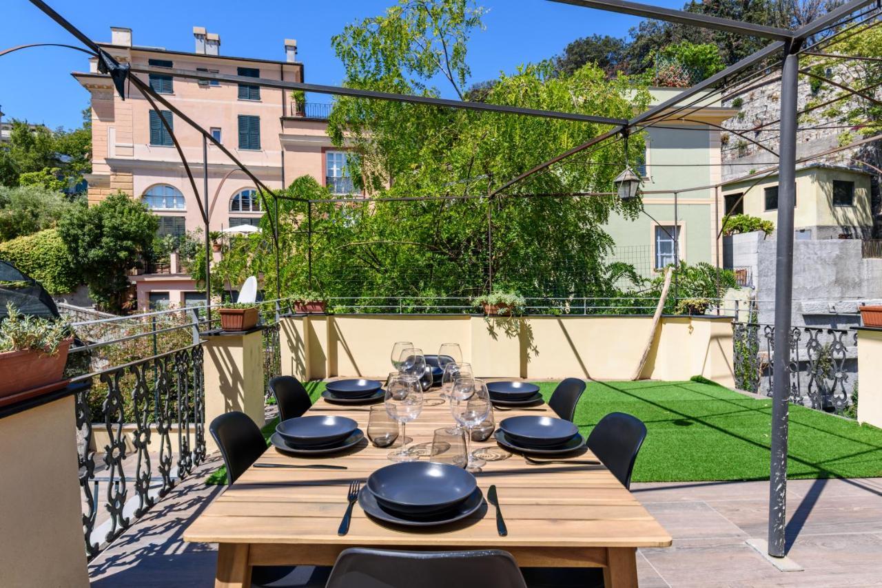 Ferienwohnung Esclusivo 130 Mq + Terrazzo Via San Vincenzo Genua Exterior foto