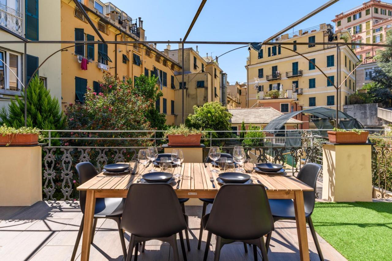 Ferienwohnung Esclusivo 130 Mq + Terrazzo Via San Vincenzo Genua Exterior foto